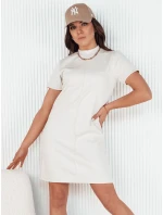 SHAWN ecru mini šaty FashionStreet EY2449 SHAWN ecru mini šaty FashionStreet EY2449