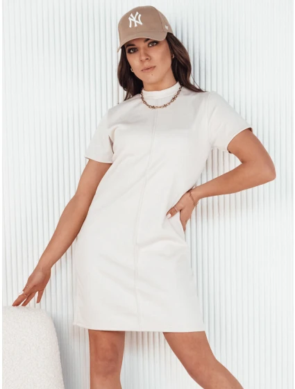 SHAWN ecru mini šaty FashionStreet EY2449 SHAWN ecru mini šaty FashionStreet EY2449