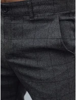 Pánské ležérní tmavě šedé kalhoty model 21977276 - Dstreet Pánské ležérní tmavě šedé kalhoty model 21977276 - Dstreet