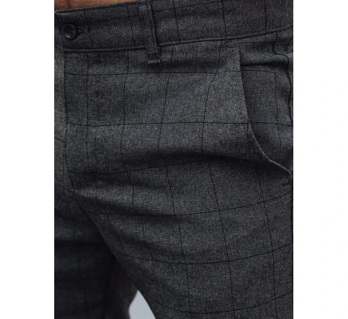 Pánské ležérní tmavě šedé kalhoty model 21977276 - Dstreet Pánské ležérní tmavě šedé kalhoty model 21977276 - Dstreet