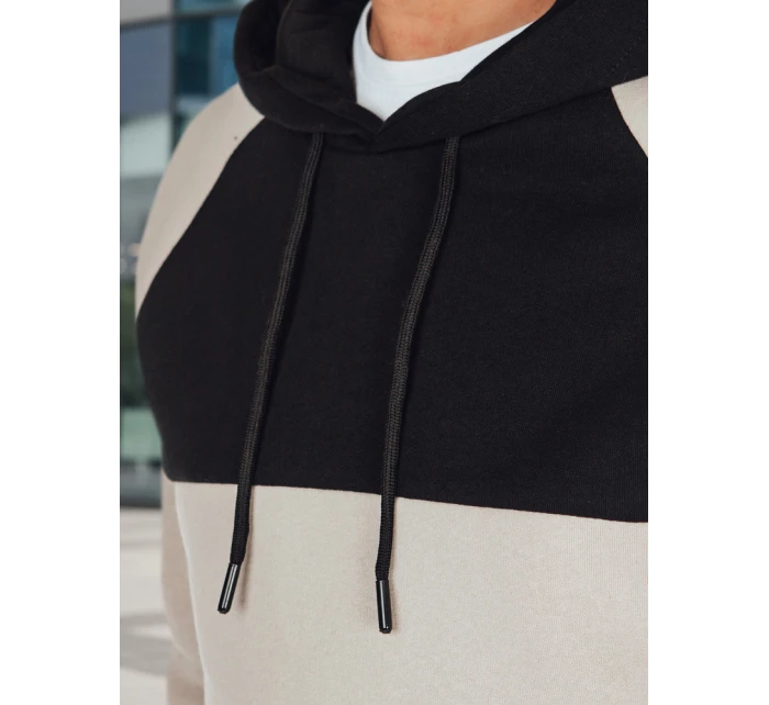 Pánská základní mikina s kapucí s a černými pruhy Dstreet model 21986006 - FashionStreet