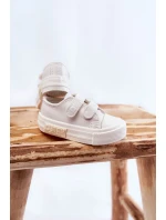 Dětské kožené tenisky na suchý zip BIG STAR KK374091 Bílá Dětské kožené tenisky na suchý zip BIG STAR KK374091 Bílá