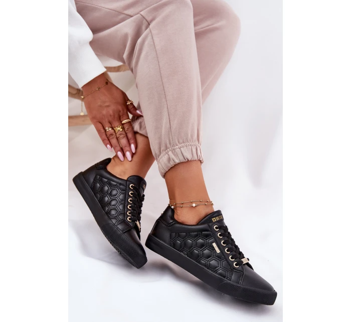 Dámské Tenisky Z Eko Kůže Big Star RR274323 Černé Dámské Tenisky Z Eko Kůže Big Star RR274323 Černé