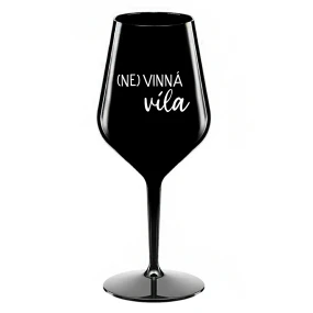 (NE)VINNÁ VÍLA - čierny nerozbitný pohár na víno 470 ml (NE)VINNÁ VÍLA - čierny nerozbitný pohár na víno 470 ml