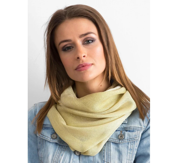 Komínová šála BF48021.31P zlatá - FPrice