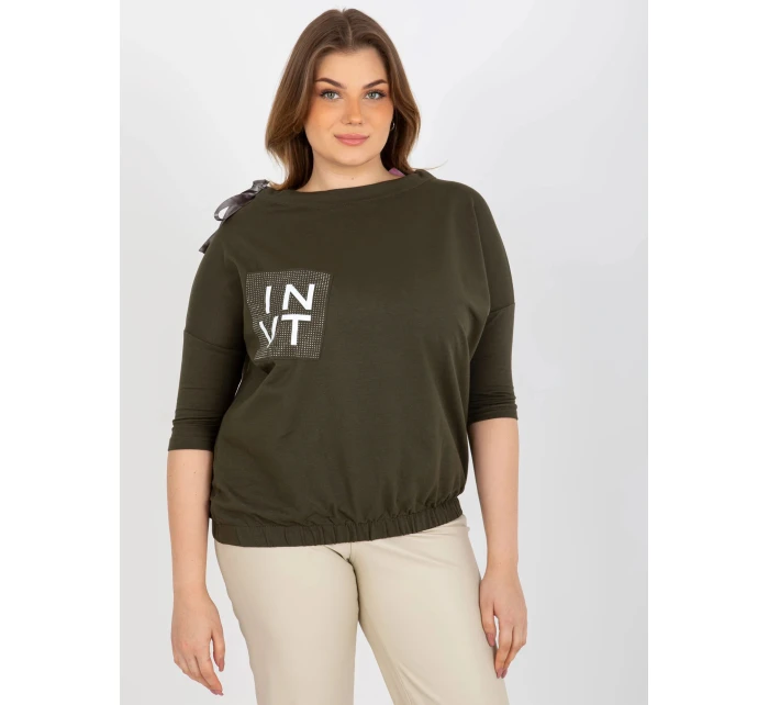 Dámská halenka EM BZ HW 20 478.42P Khaki tmavě zelená - FPrice