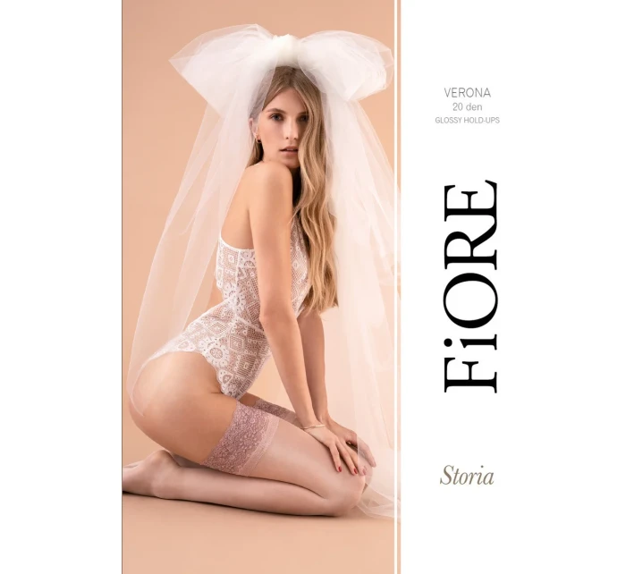 Dámské samodržící punčochy model 15342305 20 DEN - Fiore