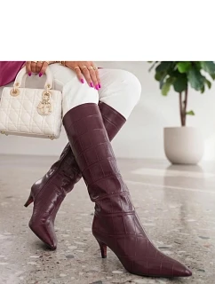 Kozačky na podpatku  model 230780 Solea