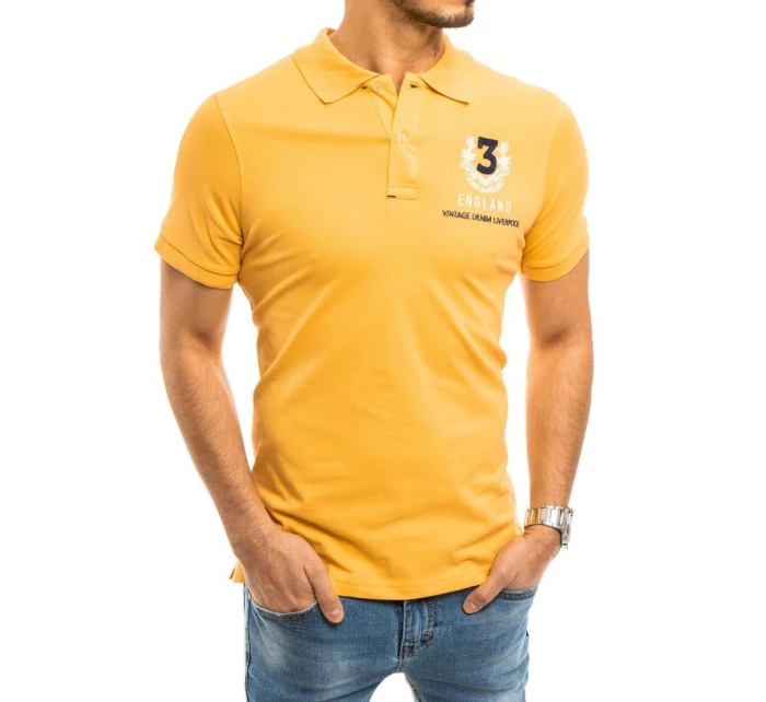 Pánské žluté polo tričko Dstreet model 21963088 - FashionStreet