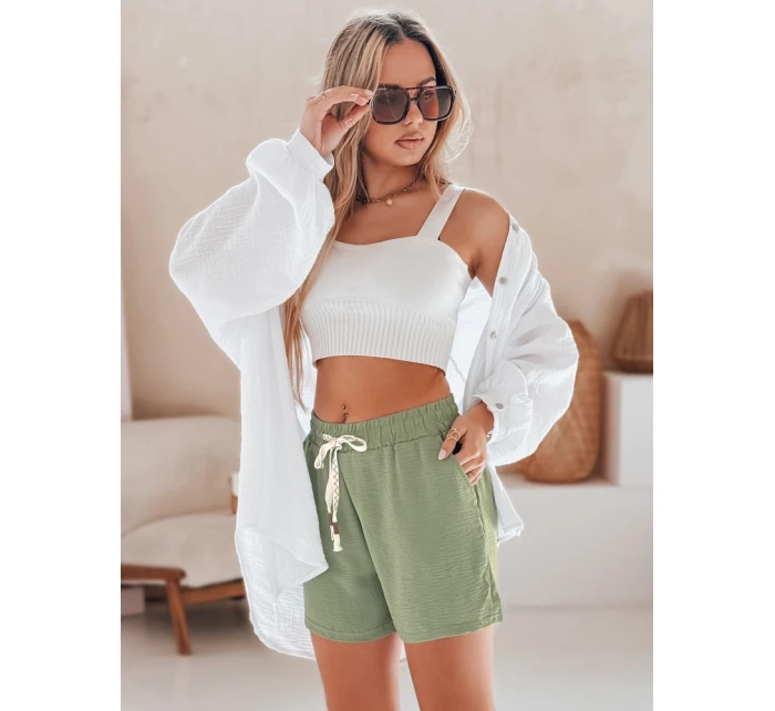 Dámské šortky NOT TOMORROW green FashionStreet SY0448