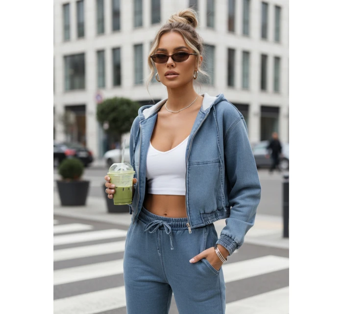 Dámský džínsový bomber modrý FashionStreet TY5603