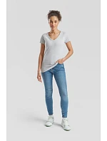 Fruit of the Loom Lady-Fit Valueweight V-Neck T Dámské tričko s výstřihem do V 16.1398 white Fruit of the Loom Lady-Fit Valueweight V-Neck T Dámské tričko s výstřihem do V 16.1398 white