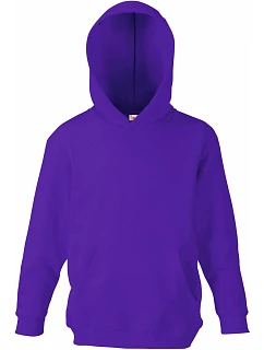 Fruit of the Loom Classic Kids Hooded Sweat Dětská mikina s kapucí 16.2043 purple