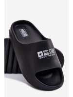 Pěnové Pantofle Pánské S Logem Big Star RR174A012 Černé Pěnové Pantofle Pánské S Logem Big Star RR174A012 Černé