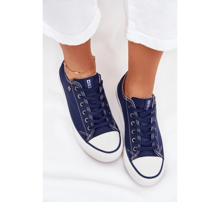 Dámské Nízké Tenisky Big Star model 21705176 Tmavě Modré - Big Star Shoes Dámské Nízké Tenisky Big Star model 21705176 Tmavě Modré - Big Star Shoes