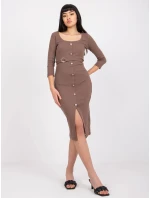 Šaty RV SK 7523.91 hnědé Šaty RV SK 7523.91 hnědé