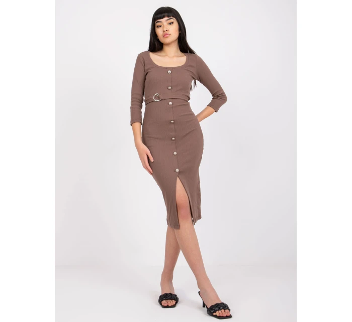 Šaty RV SK 7523.91 hnědé Šaty RV SK 7523.91 hnědé