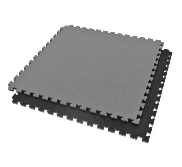 Bezpečnostní certifikovaná podložka na cvičení - Puzzle 1x1m - černošedá 2 cm