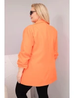 Dámské elegantní sako pro model 22036039 oranžové - K-Fashion