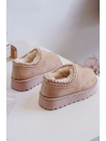 Sněhule Dětské Kotníkové Na Platformě Zateplené Kožešinou Béžové Vilabria Sněhule Dětské Kotníkové Na Platformě Zateplené Kožešinou Béžové Vilabria