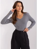 Sweter PM SW model 18969971 ciemny szary - FPrice Sweter PM SW model 18969971 ciemny szary - FPrice