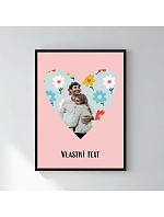 Personalizovaný magický fotoobraz v rámu - 30x40 - výřez fotky na podkladu 