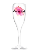 Personalizovaná prosecco sklenička - Akvarelový otisk