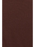 Asymetrické úpletové šaty M820 hnědé - Moe