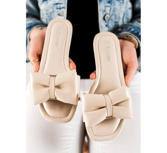 Komfortní dámské  nazouváky hnědé bez podpatku