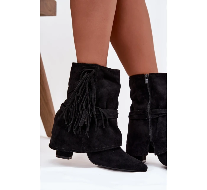 Boty na podpatku model 217179 Step in style Boty na podpatku model 217179 Step in style