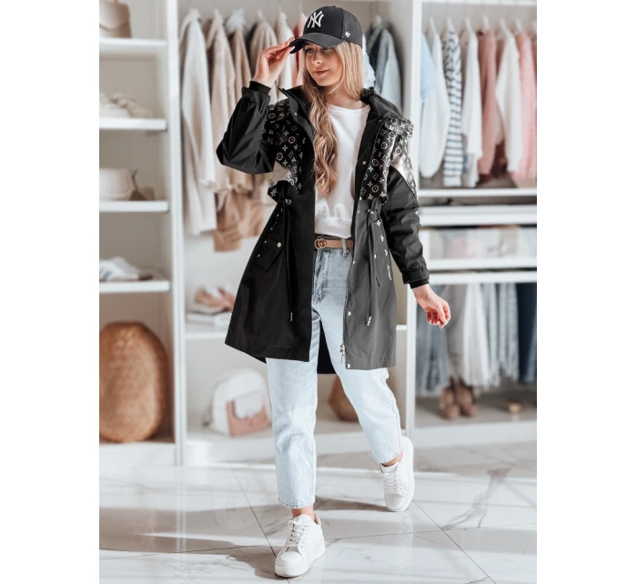 Dámská přechodná bunda parka FERIPARKA černá FashionStreet TY4875 Dámská přechodná bunda parka FERIPARKA černá FashionStreet TY4875
