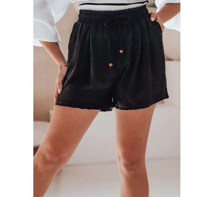 Dámské látkové šortky SUMMER černé Dstreet model 21987193 - FashionStreet Dámské látkové šortky SUMMER černé Dstreet model 21987193 - FashionStreet