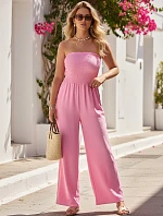 Dámský letní overal se širokými nohavicemi růžový FashionStreet EY2650
