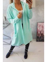 Mátová bunda s kapucí nadměrné velikosti