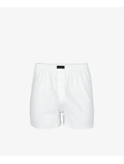 Pánské klasické boxerky s knoflíčky ATLANTIC - bílé