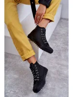 Dámské Tenisky Big Star Vysoké Zateplené Černé EE274110 Dámské Tenisky Big Star Vysoké Zateplené Černé EE274110