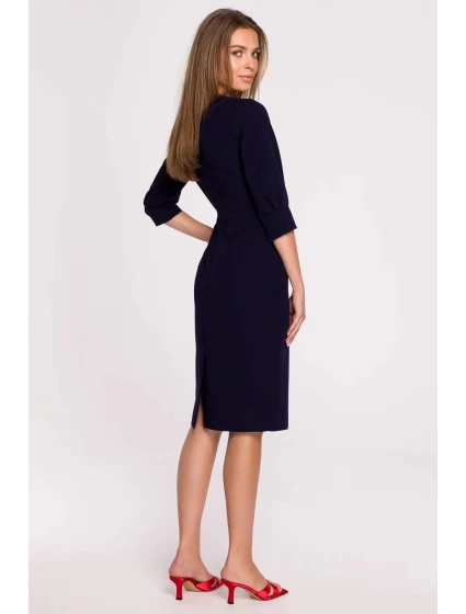 Šaty model 17440005 tmavě modré - STYLOVE