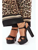 Sandály na podpatku model 210803 Step in style Sandály na podpatku model 210803 Step in style