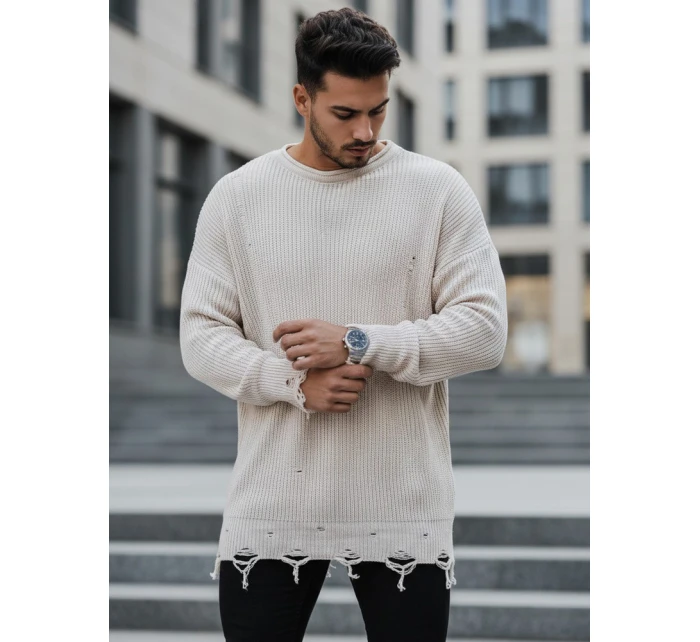 Pánský béžový svetr FashionStreet WX1965