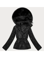 Černá lehká dámská bunda s kapucí model 21301366 - MINORITY