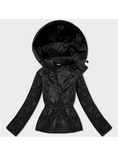 Černá lehká dámská bunda s kapucí model 21301366 - MINORITY
