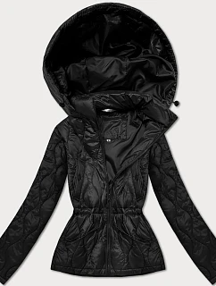 Dámská lehká bunda s kapucí Minority black (B25-510-1)