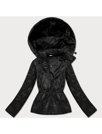 Černá lehká dámská bunda s kapucí model 21301366 - MINORITY