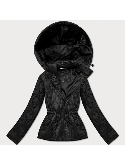 Dámská lehká bunda s kapucí Minority black (B25-510-1) Dámská lehká bunda s kapucí Minority black (B25-510-1)