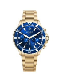 Pánské hodinky Giewont Chronograph Sapphire Gold Blue GW3970-B6