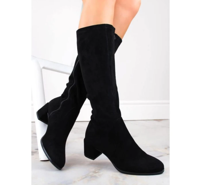 Dámské černé boty na podpatku Sergio Leone Dámské černé boty na podpatku Sergio Leone