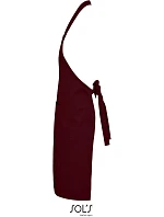 SOL'S Bio zástěra s laclem burgundy model 22519833 SOL'S Bio zástěra s laclem burgundy model 22519833