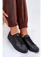 Nízké Dámské Tenisky Z Eko Kůže Big Star NN274576 Černé Nízké Dámské Tenisky Z Eko Kůže Big Star NN274576 Černé