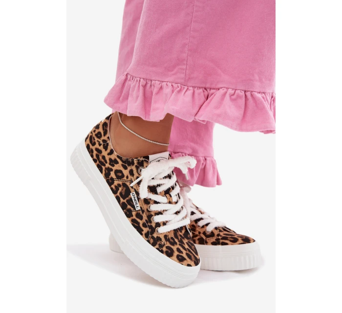 Dámské tenisky na platformě O`NEILL SPINNA C WOMEN LOW 90261009.92A Leopardí vzor