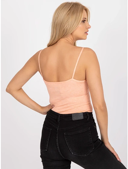 Dámský top BR TP model 17613971 světle oranžový - FPrice Dámský top BR TP model 17613971 světle oranžový - FPrice